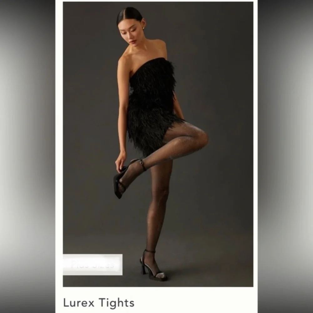 Anthropologie Lurex tights sized medium and large new wtags